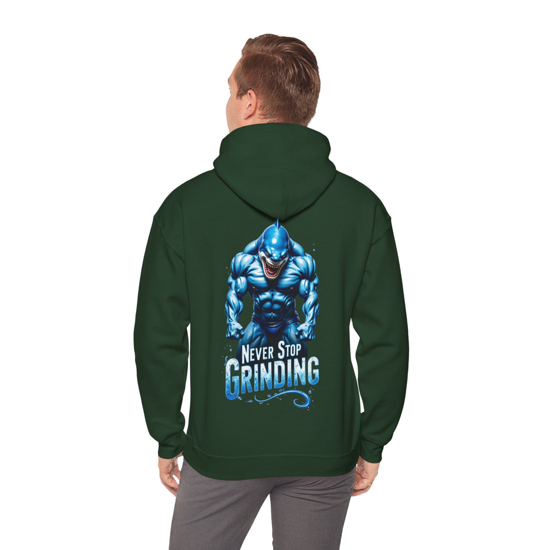 Never Stop Grinding – Shark Power Hoodie