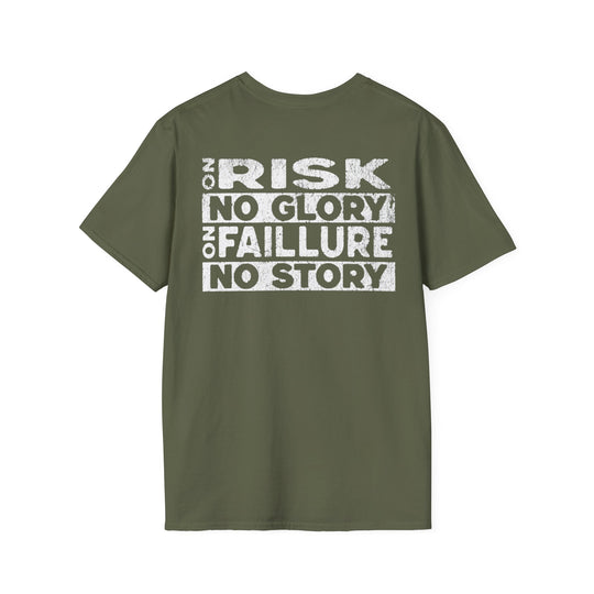 "No Risk, No Glory – No Failure, No Story" Men's T-Shirt