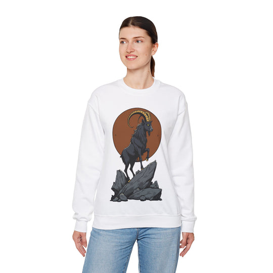 Sweatshirt mit Sternzeichen Steinbock – Ehrgeizig, entschlossen und belastbar