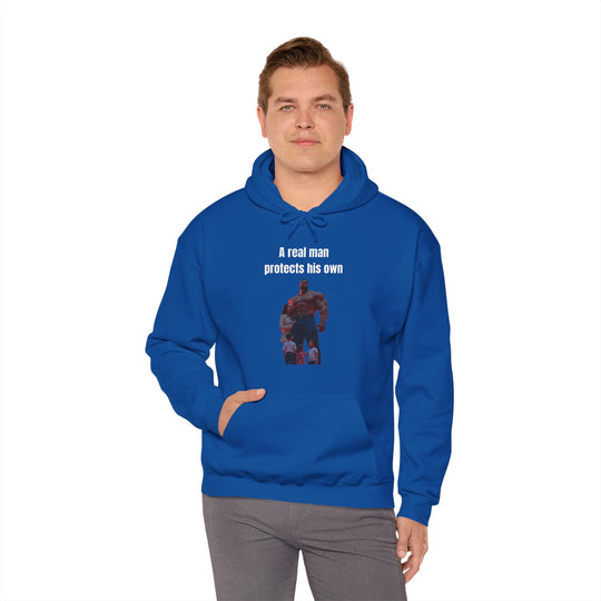 "A Real Man Protects His Own" – Men's Hoodie