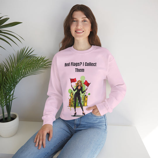 Rode vlaggen? Ik verzamel ze – Dames Cozy Sweatshirt