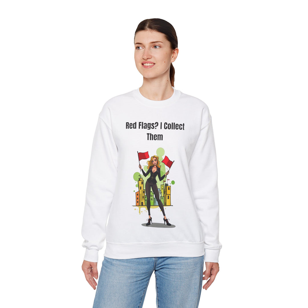 Rode vlaggen? Ik verzamel ze – Dames Cozy Sweatshirt