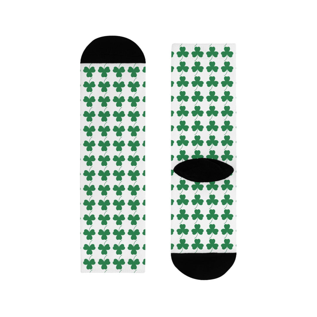 Lucky Shamrock Crew Socks – Step Into Irish Charm