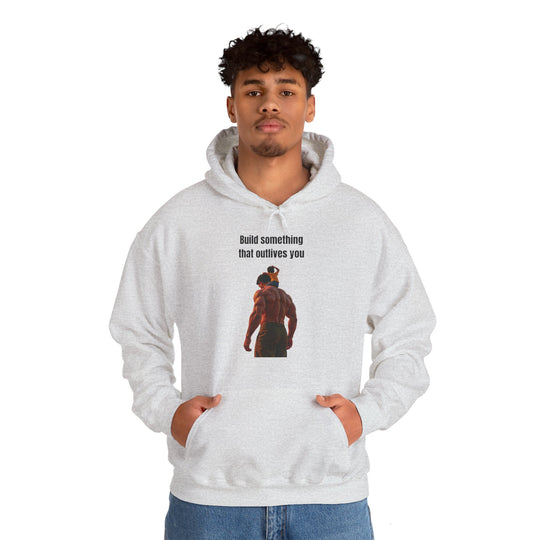 „Baue etwas, das dich überlebt“ – Herren Hoodie