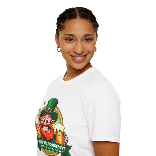 T-Shirt „Verantwortungsvoll trinken“ – St. Patrick's Day Edition