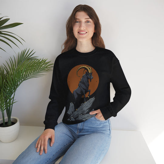 Sweatshirt mit Sternzeichen Steinbock – Ehrgeizig, entschlossen und belastbar