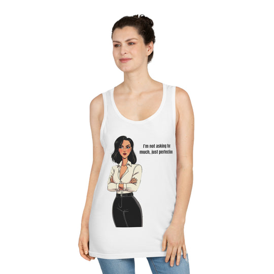 Niet veel vragen – Statement Tank Top