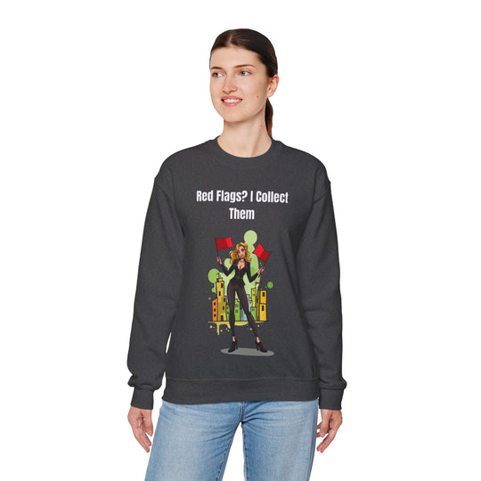 Red Flags? I Collect Them – Women’s Cozy Sweatshirt