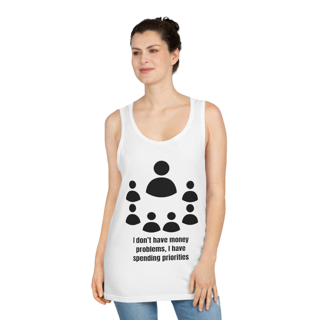 Spending Priorities Tank Top – Smart Choices, Bold Statements