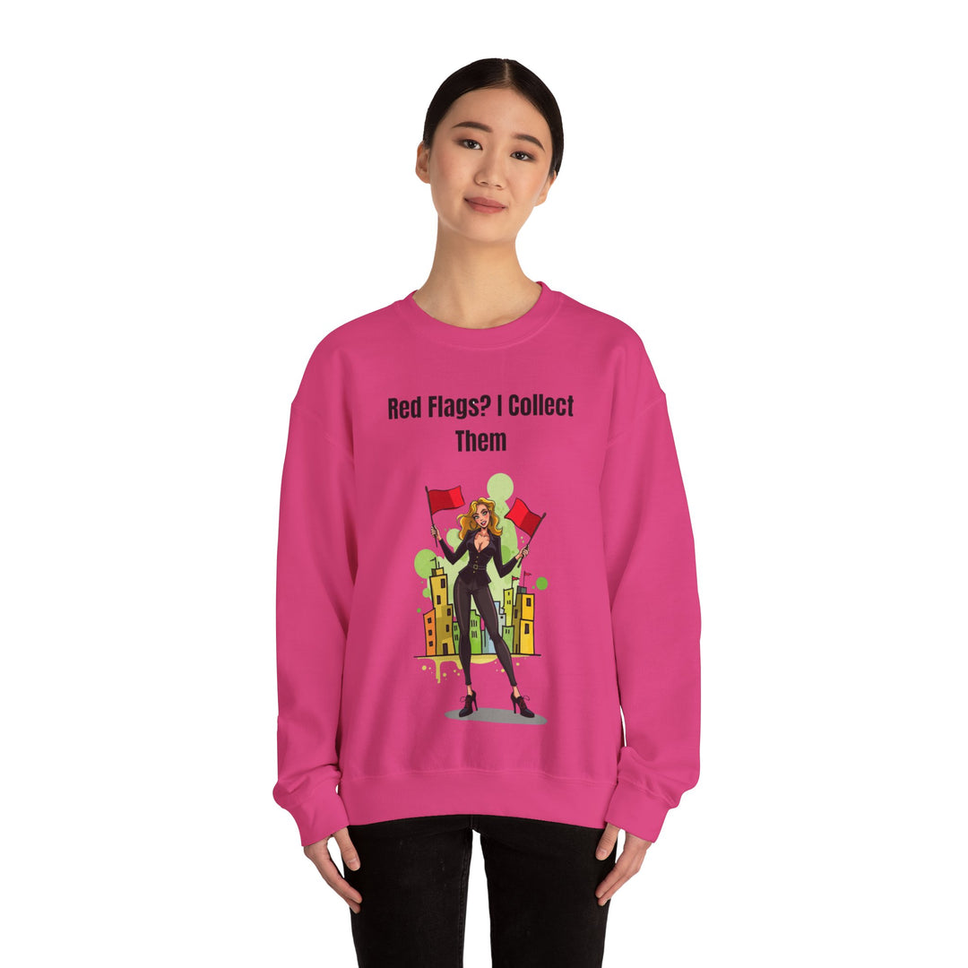 Rode vlaggen? Ik verzamel ze – Dames Cozy Sweatshirt