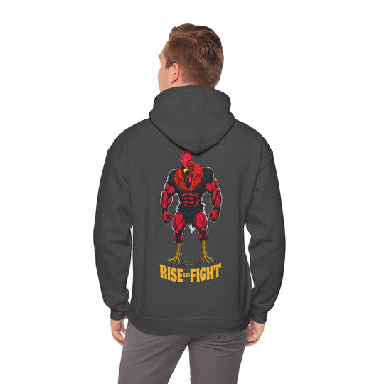 Rise and Fight – Warrior Rooster Hoodie