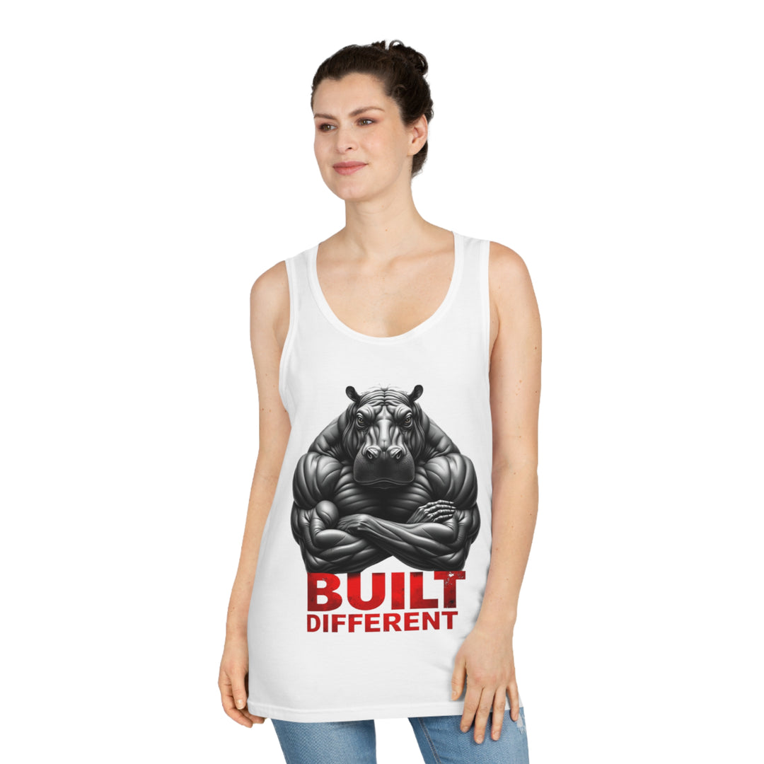 Built Different – ​​Power Hippo Tank Top