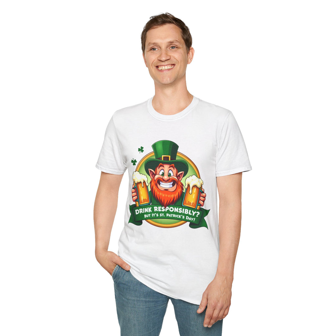 T-Shirt „Verantwortungsvoll trinken“ – St. Patrick's Day Edition