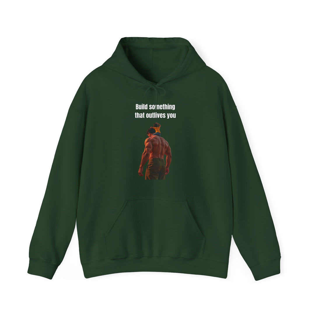 „Baue etwas, das dich überlebt“ – Herren Hoodie