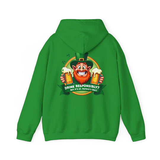 Hoodie „Drink Responsibly“ – Ausgabe zum St. Patrick’s Day