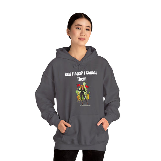 Rote Fahnen? Ich sammle sie – Gemütlicher Damen Hoodie