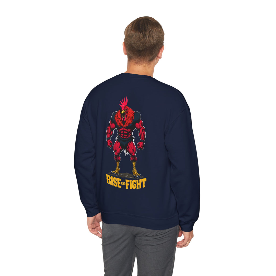 Rise and Fight – Warrior Rooster-sweatshirt