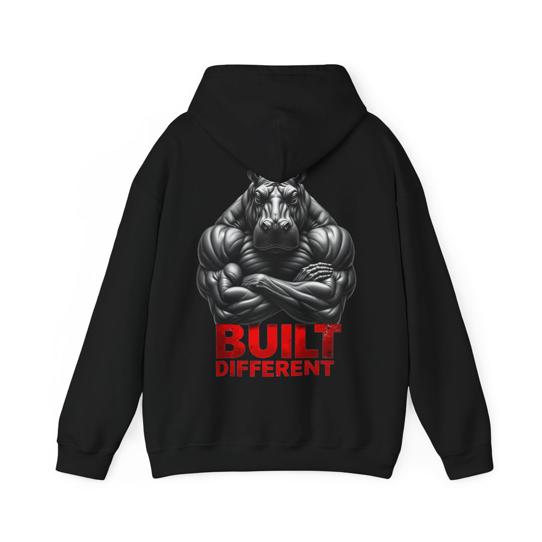 Built Different – ​​Power Hippo Hoodie