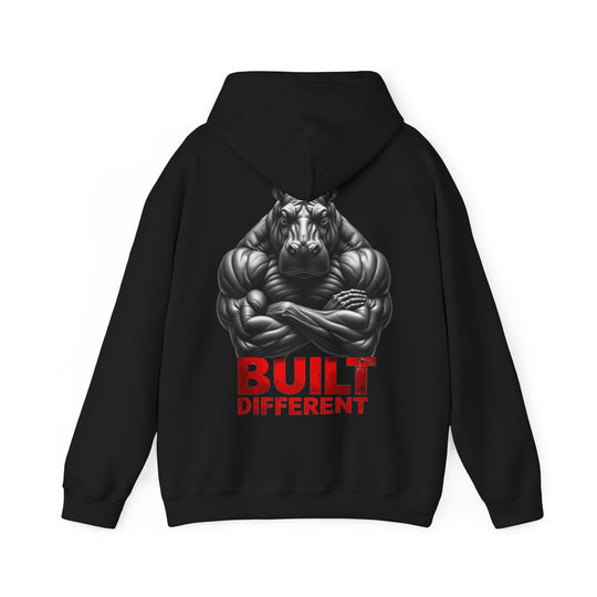 Built Different – Power Hippo Hoodie