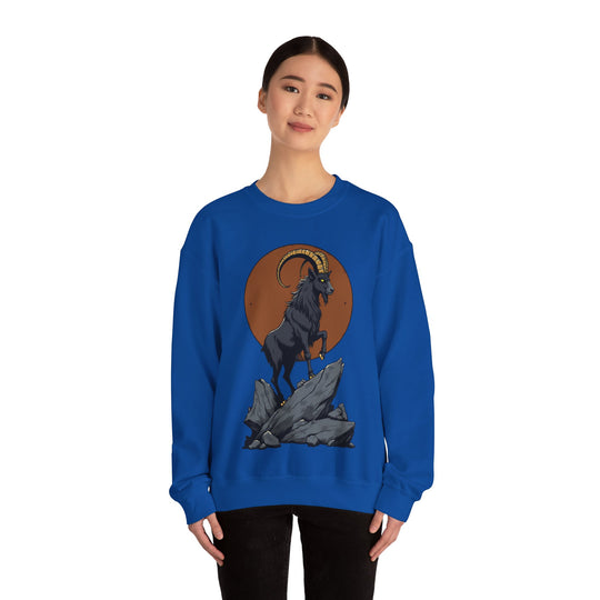 Sweatshirt mit Sternzeichen Steinbock – Ehrgeizig, entschlossen und belastbar