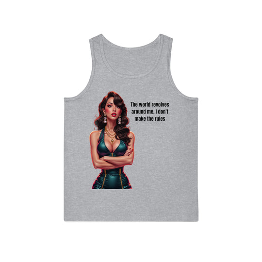 De wereld draait om mij – Tanktop voor dames