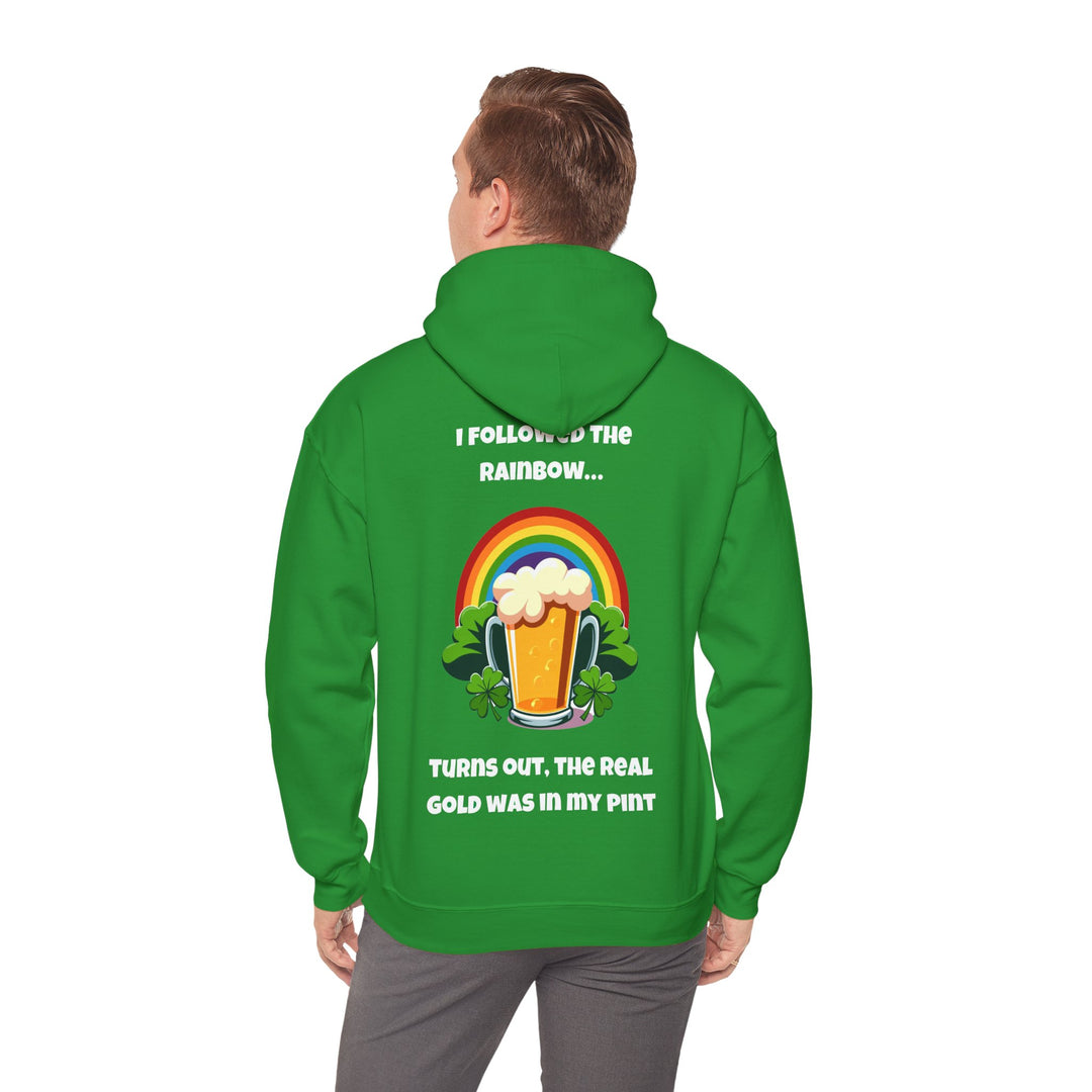 Regenbogen-Hoodie in Gold – Spaß und Festlichkeit am St. Patrick's Day