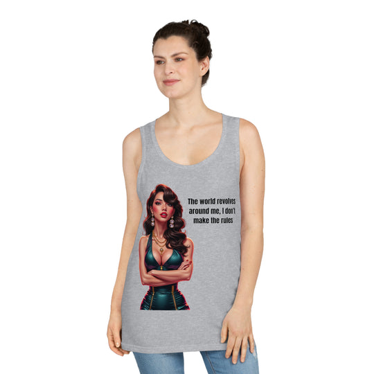 De wereld draait om mij – Tanktop voor dames