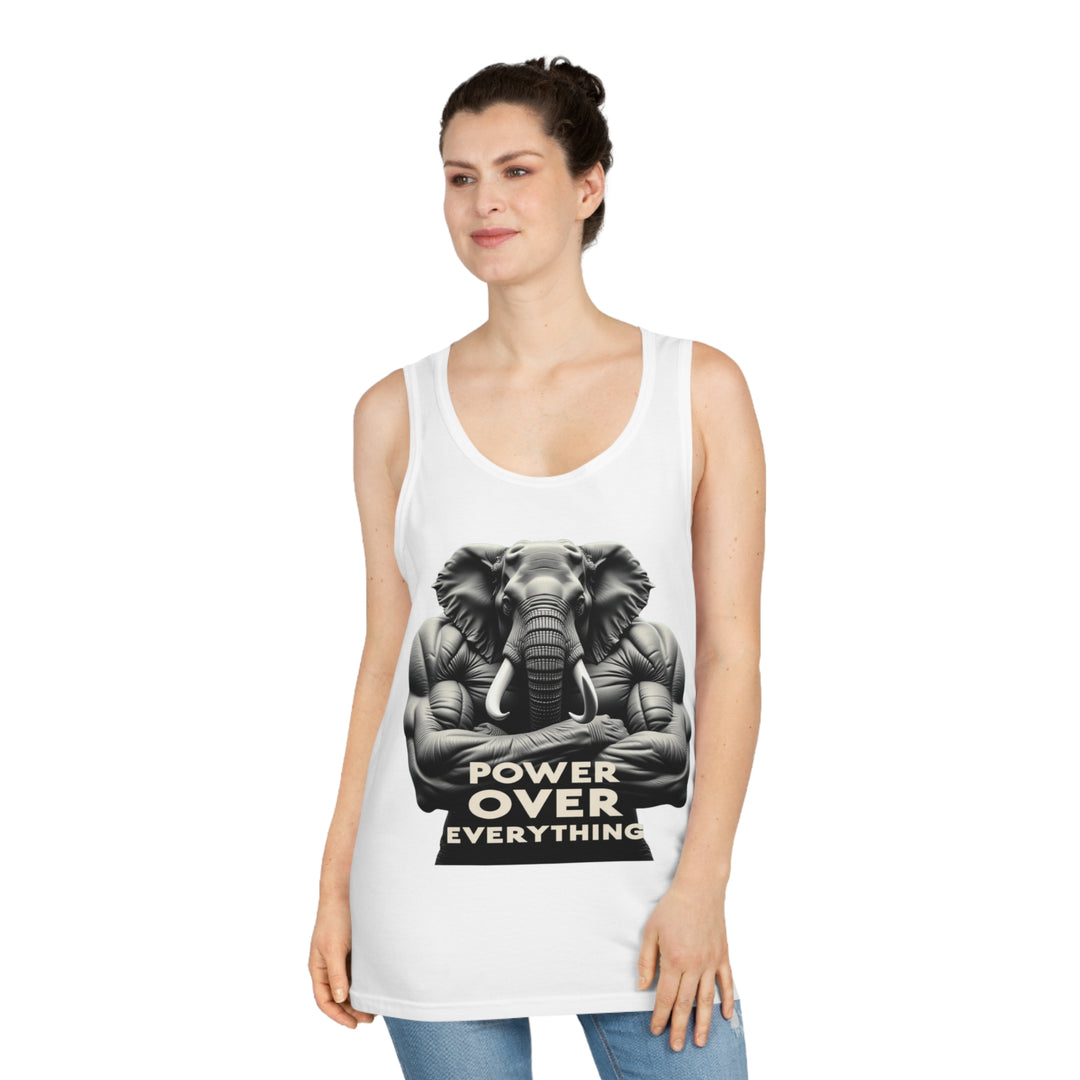 Power Over Everything – Elephant Strength Tank Top