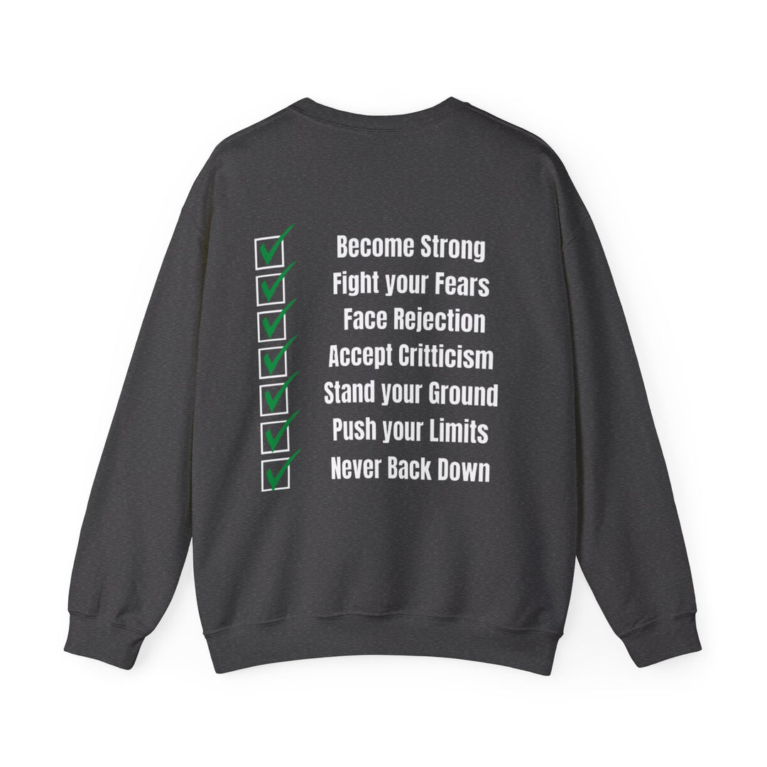 Sweatshirt Stand Tall, Stay Strong – Onwrikbare principes