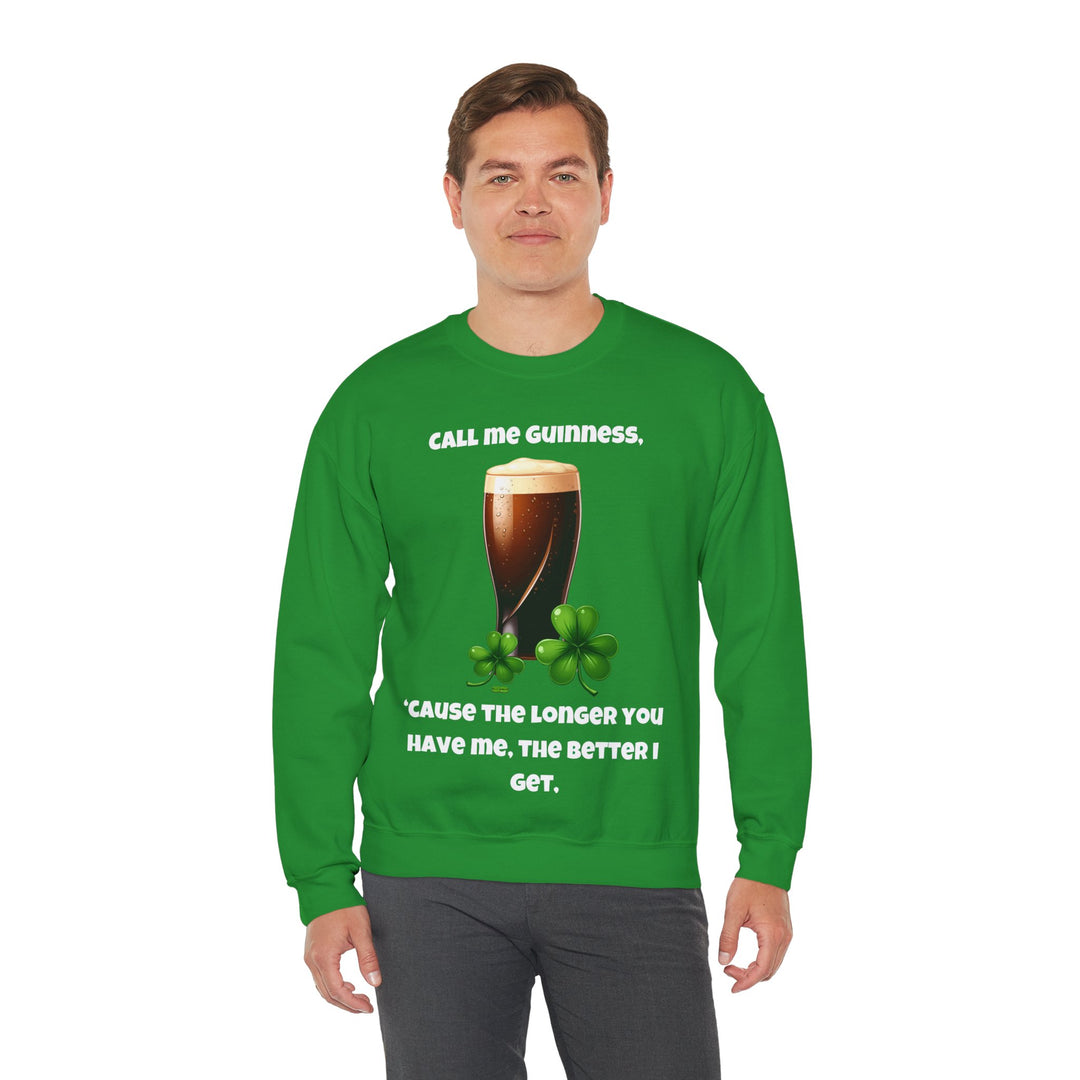 Nenn mich Guinness – St. Patrick's Day Rundhals-Sweatshirt