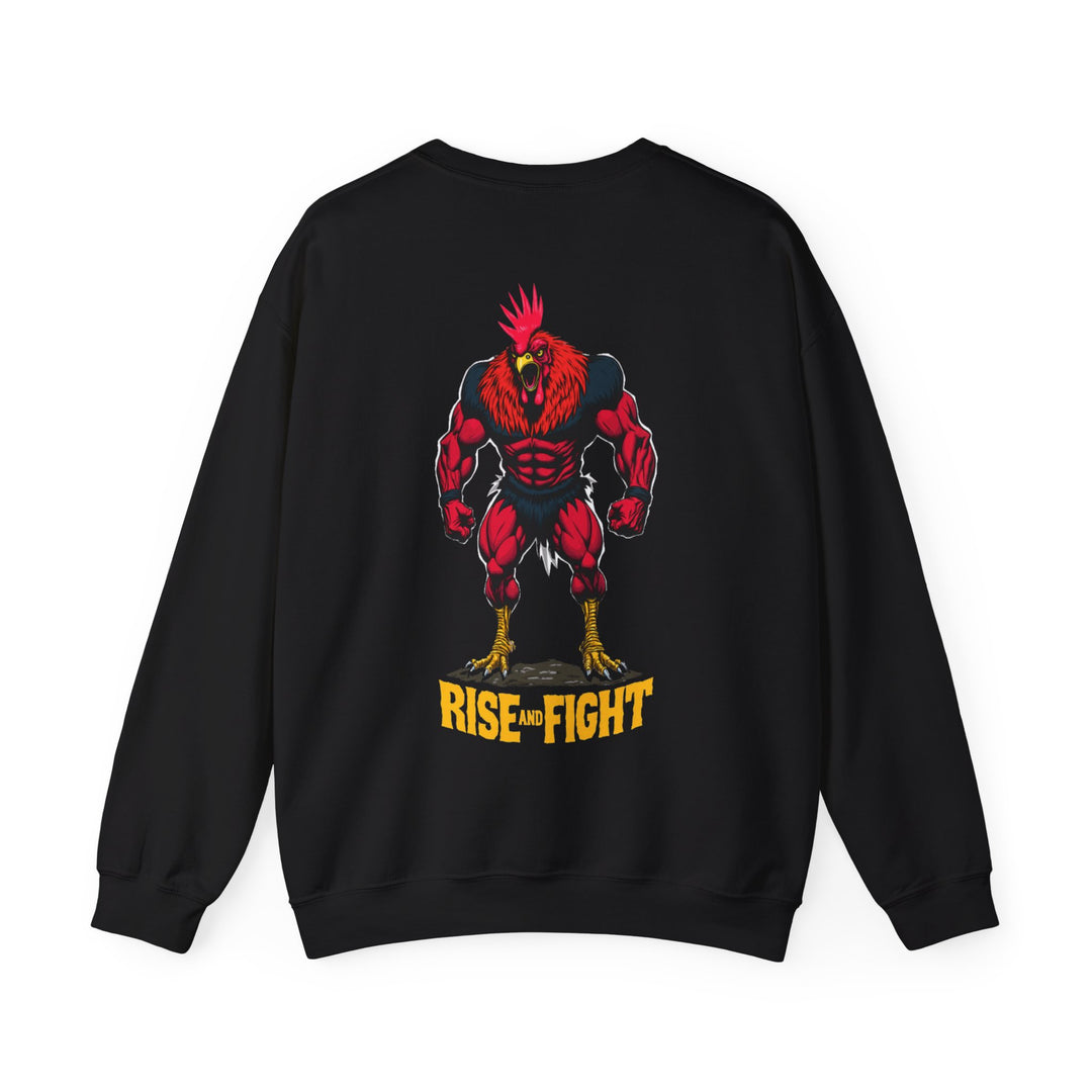 Rise and Fight – Warrior Rooster-sweatshirt