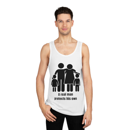 A Real Man Protects His Own Tank Top – Strength in Responsibility