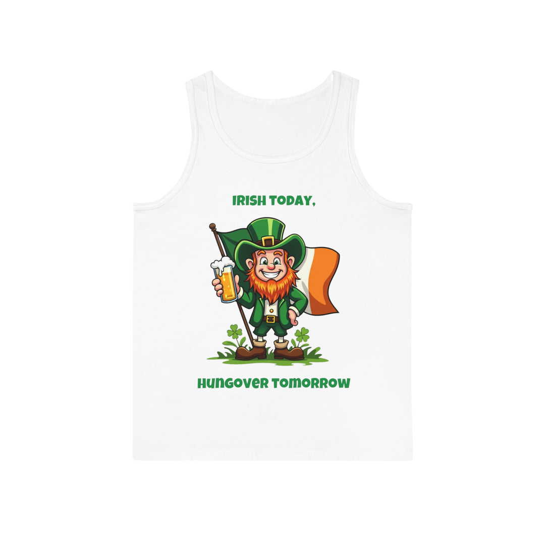 Tanktop „Heute irischer, morgen verkatert“ – Tragen Sie Ihren St.-Patrick-Geist!