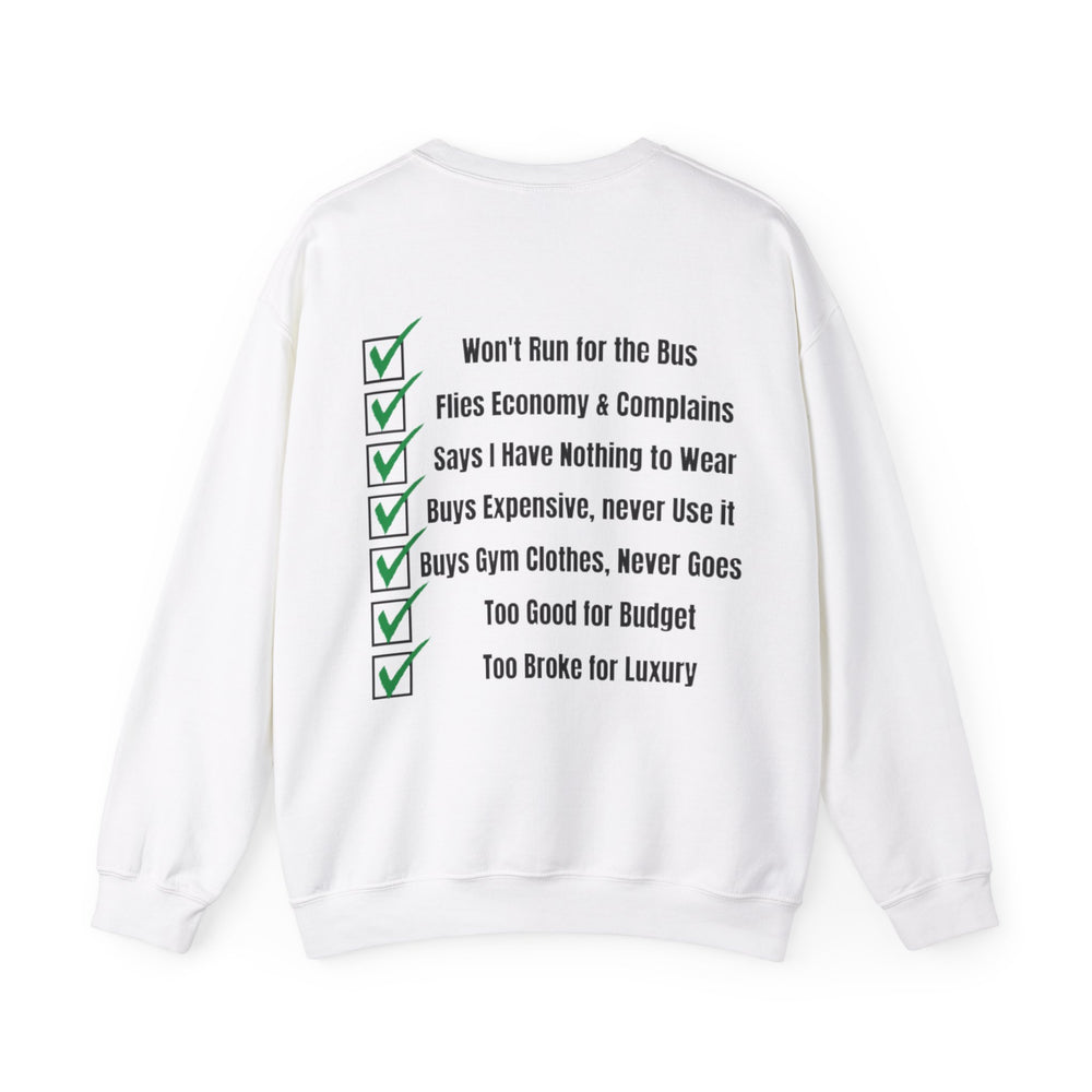 Spending Priorities – Men’s Sweatshirt