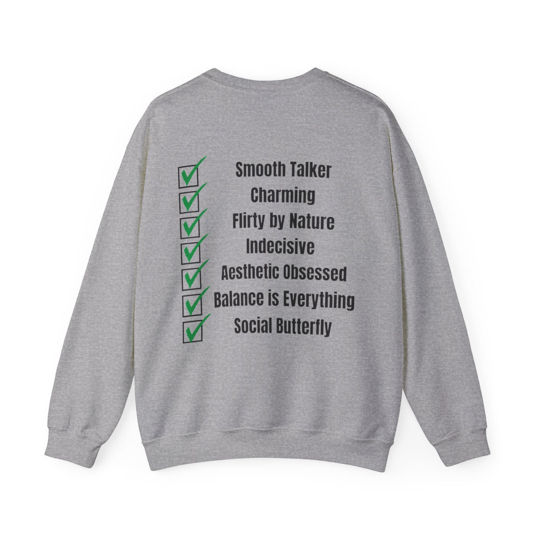 Libra Zodiac – Smooth Talker & Social Butterfly Sweatshirt