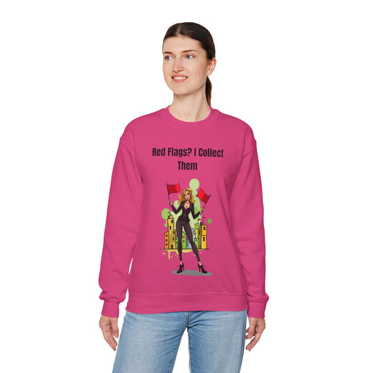 Red Flags? I Collect Them – Women’s Cozy Sweatshirt