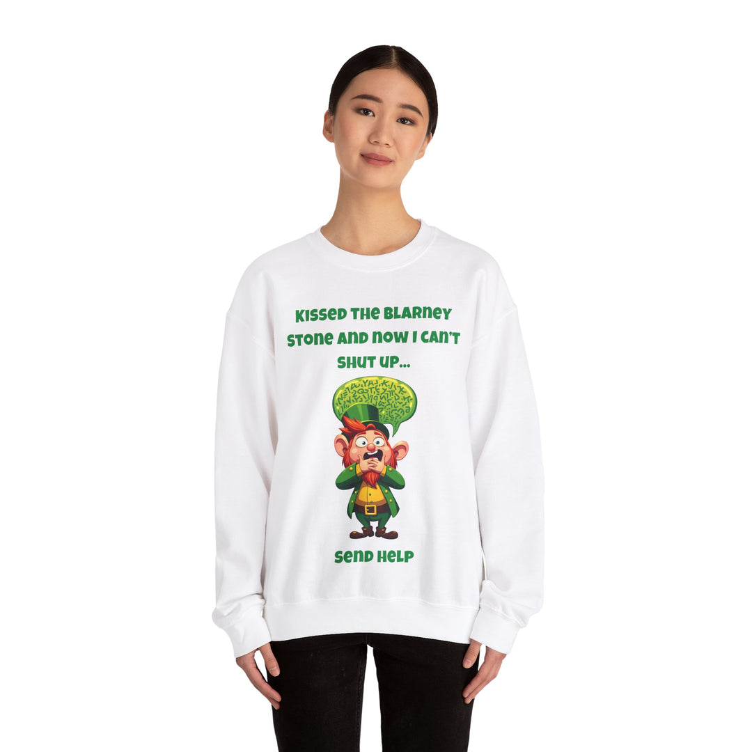 Kissed the Blarney Stone – Nu kan ik mijn mond niet houden Sweatshirt met ronde hals