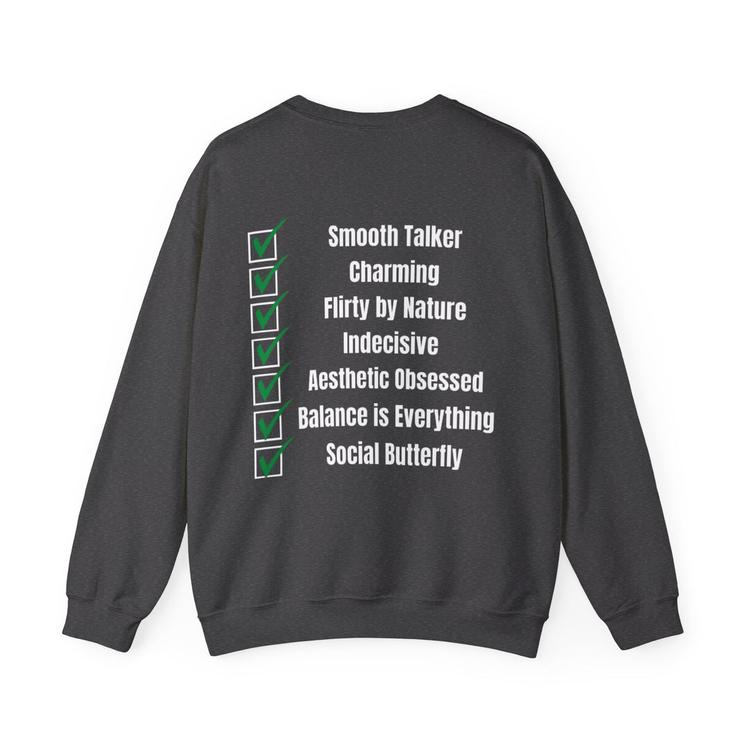 Libra Zodiac – Smooth Talker & Social Butterfly Sweatshirt