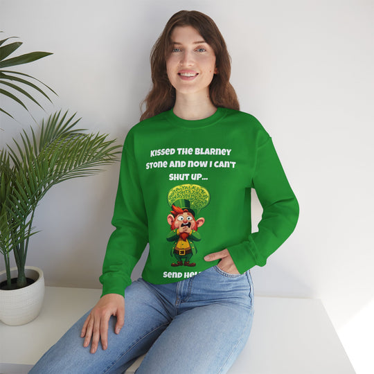 Kissed the Blarney Stone – Nu kan ik mijn mond niet houden Sweatshirt met ronde hals