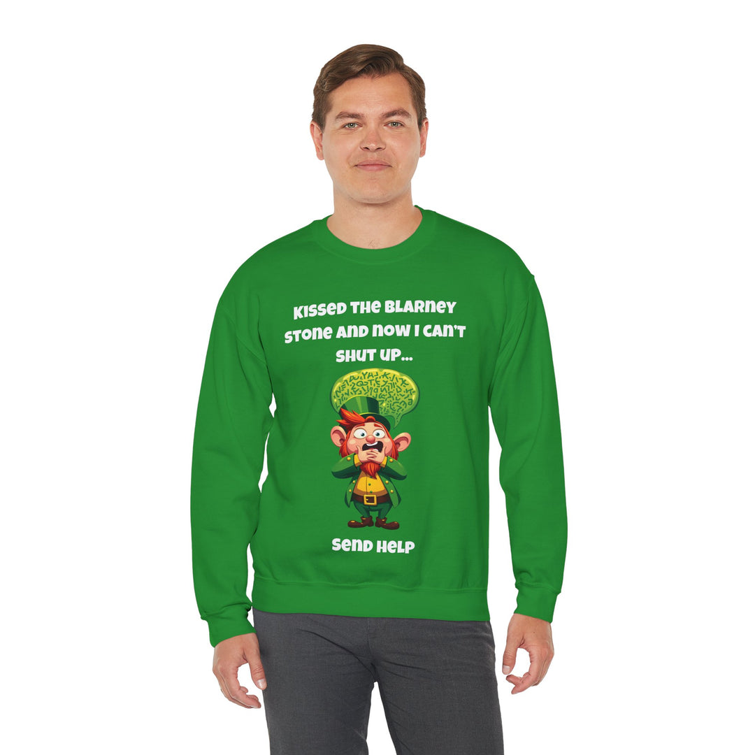 Kissed the Blarney Stone – Nu kan ik mijn mond niet houden Sweatshirt met ronde hals