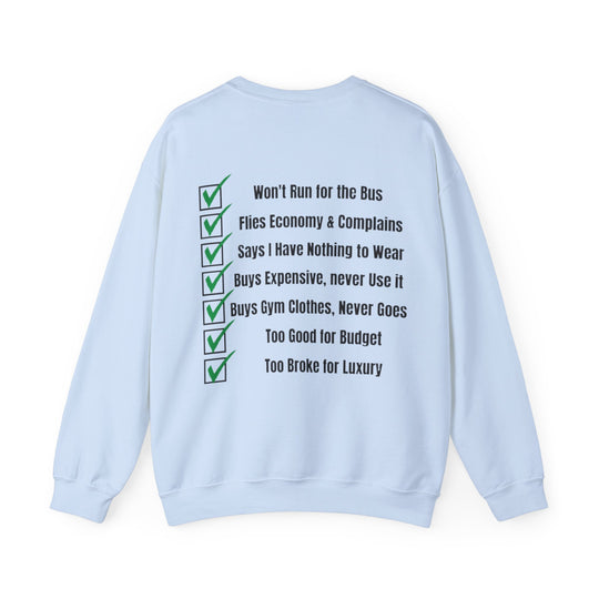 Spending Priorities – Men’s Sweatshirt