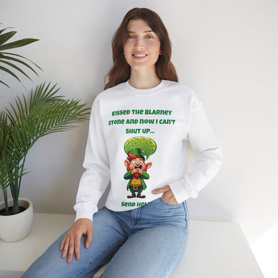 Kissed the Blarney Stone – Nu kan ik mijn mond niet houden Sweatshirt met ronde hals