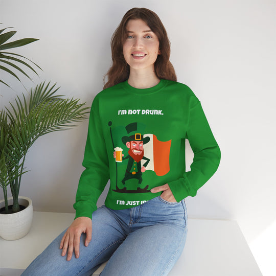 Irish Pride Sweatshirt – Bold, Drunk & Patriotic