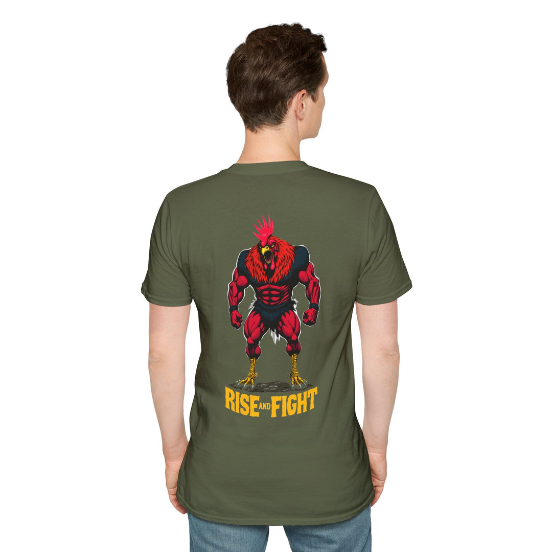 Rise and Fight – Warrior Rooster T-Shirt