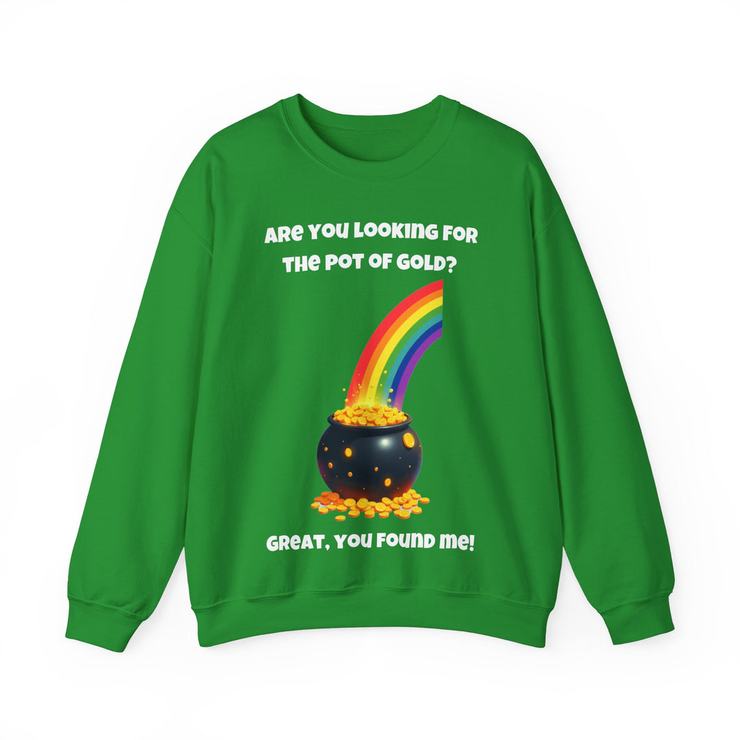 "Pot of Gold" St. Patrick's Day Rundhals-Sweatshirt 