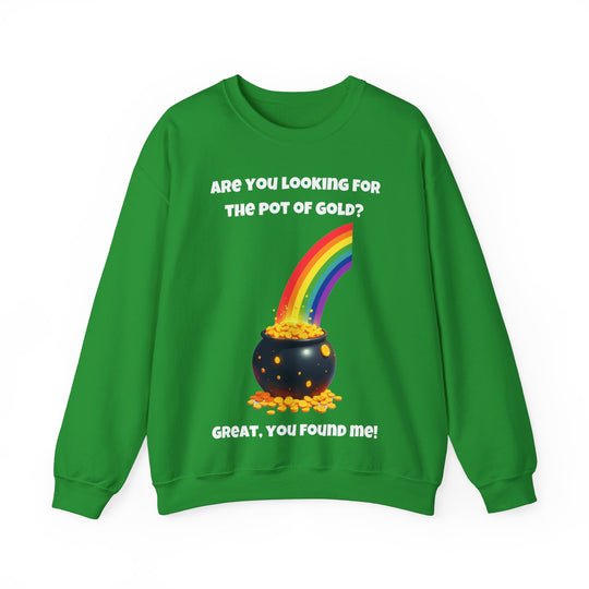 "Pot of Gold" St. Patrick's Day Rundhals-Sweatshirt 