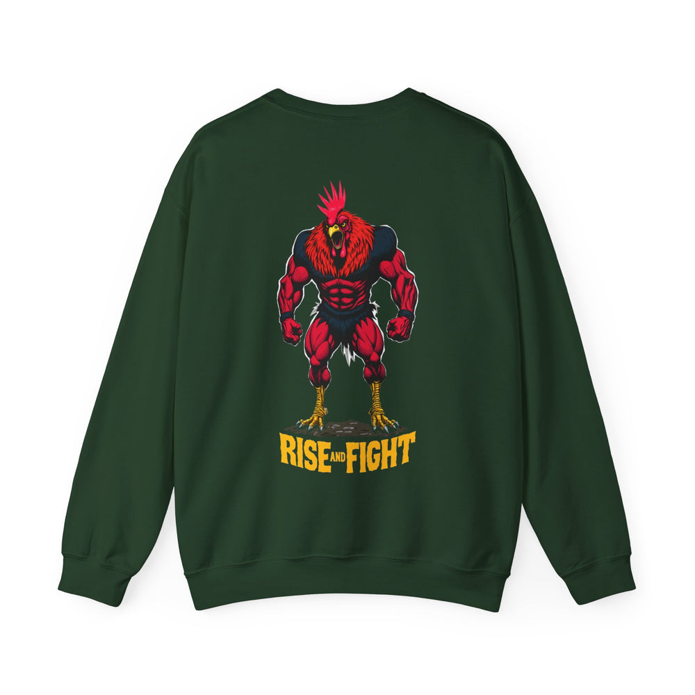 Rise and Fight – Warrior Rooster-sweatshirt