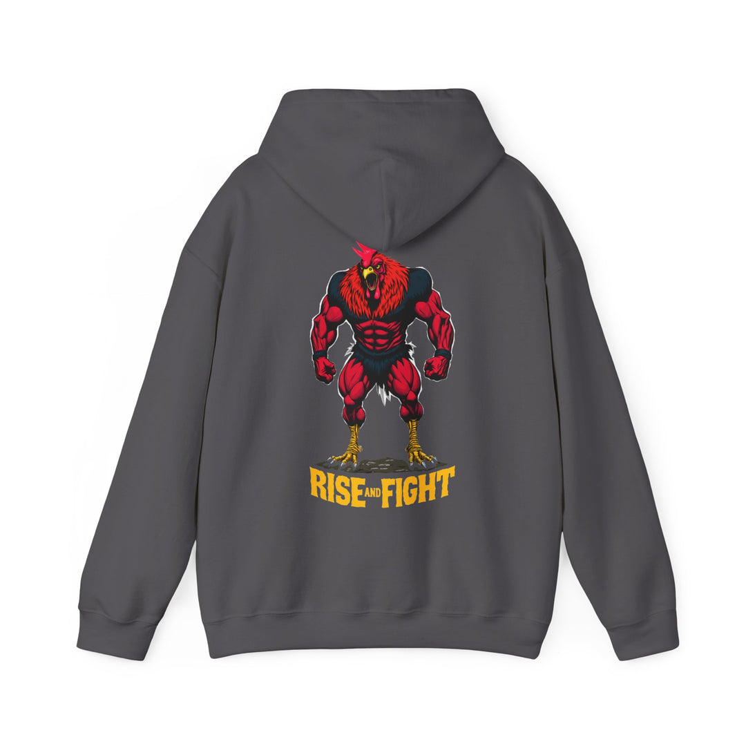 Rise and Fight – Warrior Rooster Hoodie