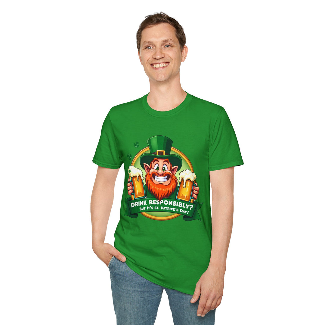 T-Shirt „Verantwortungsvoll trinken“ – St. Patrick's Day Edition