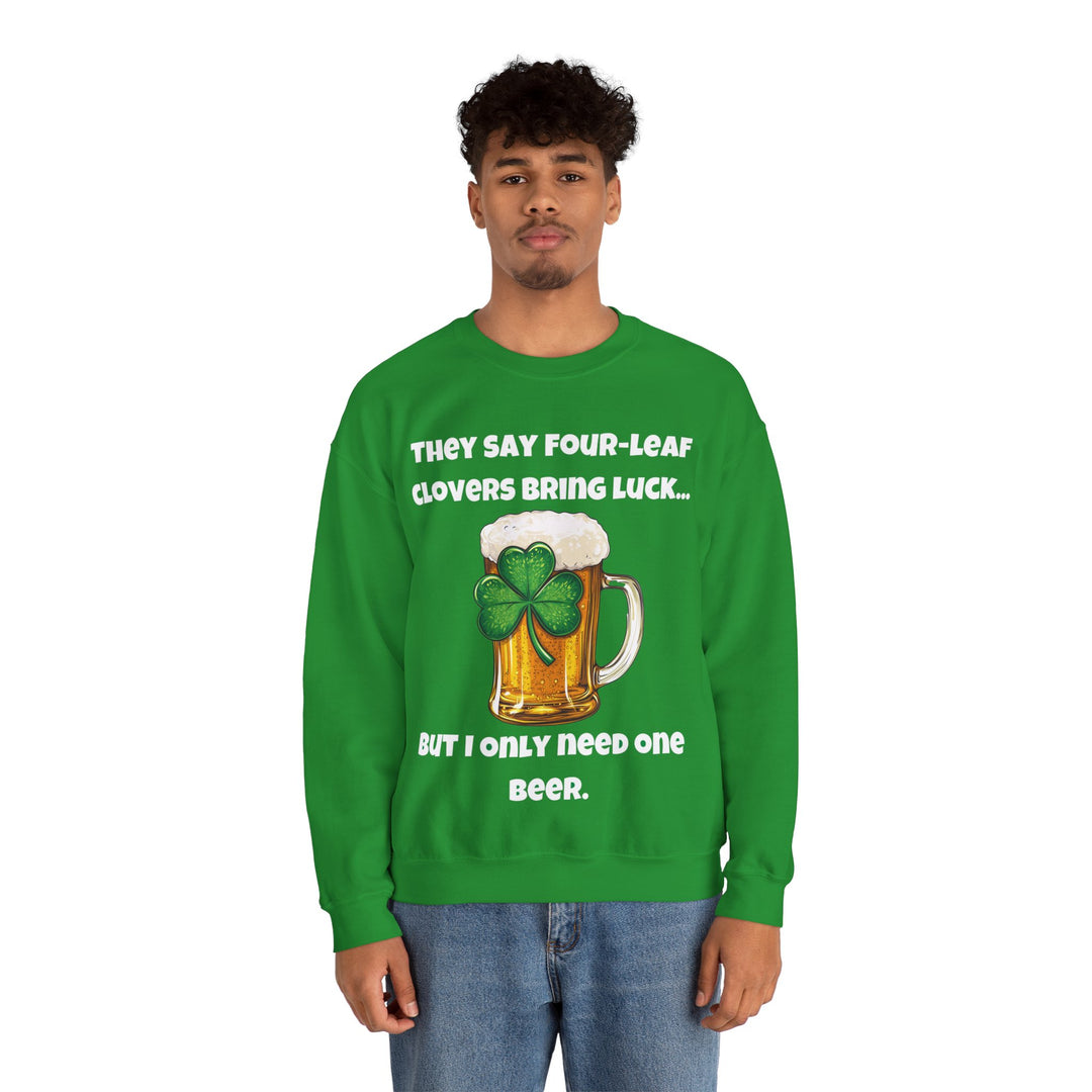 Lucky Beer Sweatshirt – St. Patrick's Day Plezier &amp; Feest